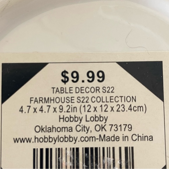 JUST IN Farmhouse Vase Home Office Decor Rustic Accent White Tan Ceramic Neutral - Picture 8 of 9